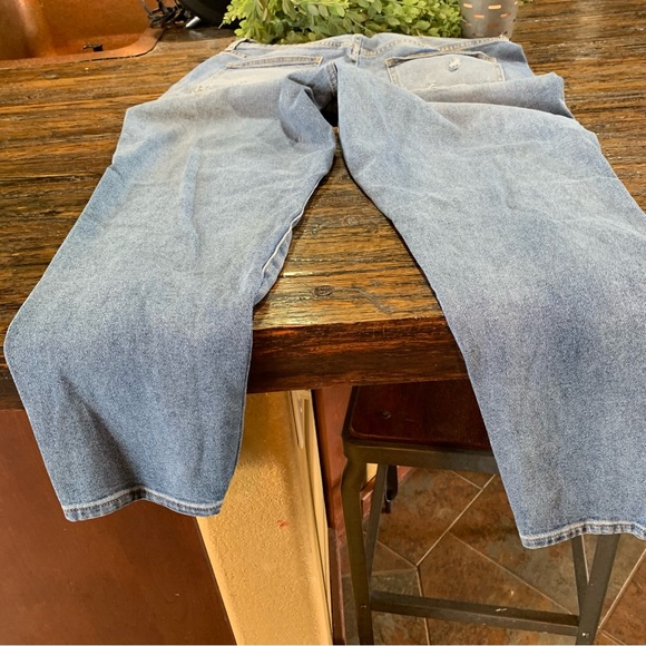 Boho Blue Jeans Distressed Bandana Print Embroidered Embroidery Cotton 17 - Picture 6 of 16